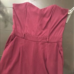 Wine color body suit